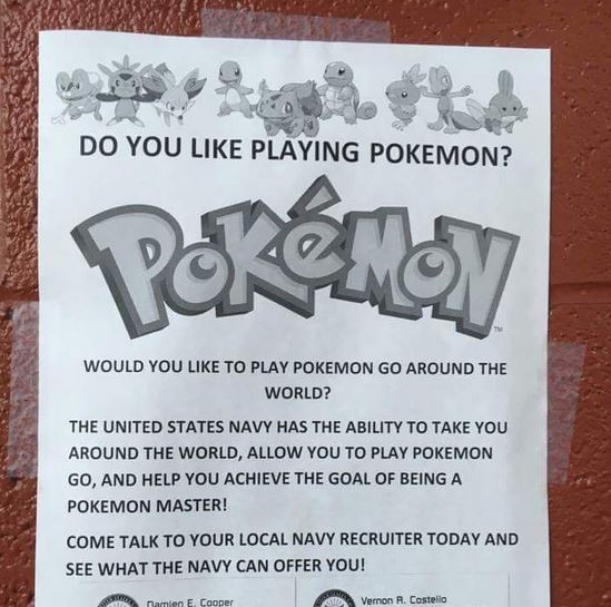 Pokemon Go Navy poster