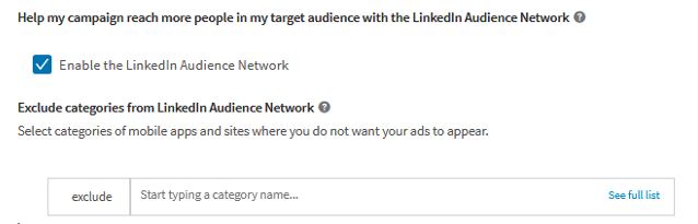 LinkedIn Audience Network